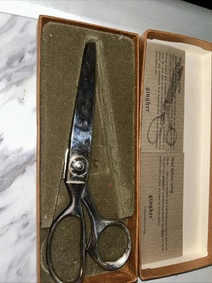 Gingher Pinking Shears Chrome True Left-Hand w/Box - Image 1 of 4