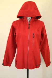 GoLite Womens Red Trinity vented Waterproof Hooded Rain Jacket Sz MED - EUC - Picture 1 of 12