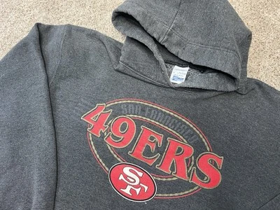 Sudadera con capucha vintage de los 90’s NFL San Francisco 49ers para hombre XL Salem ropa deportiva RARA descolorida Foto 1 de 4