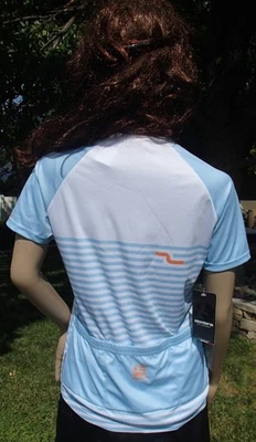 new GIORDANA arts cycling jersey full zip pockets quick dry ITALY MADE womens L - Image 1 of 4