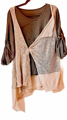 可爱 2 件上衣 Sarah Pacini 意大利制造 🇮🇹 — 第 1/3 张图片