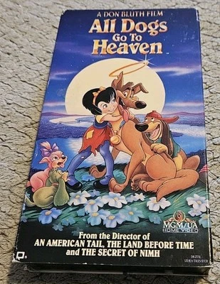 All Dogs Go To Heaven 1990 VHS Tested Plays Foto 1 de 4
