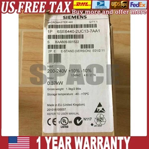 New Siemens 6SE6 440-2UC13-7AA1 6SE6440-2UC13-7AA1 US FREE TAX - Picture 1 of 3