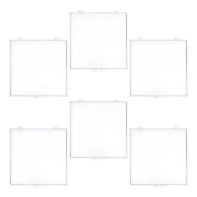  6 Pcs Contenitori Plastica Trasparente Contenitore Per Ricordi in - Immagine 1 di 4