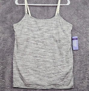 Motherhood Maternity Nursing Cami Tank Top Grey Shirt Summer Large - Picture 1 of 15