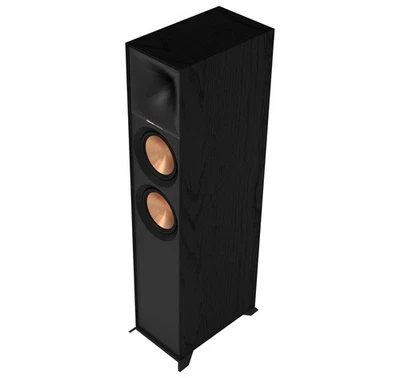 Altavoz de torre única de ébano Klipsch R-600F daños menores - muy bueno Foto 1 de 4