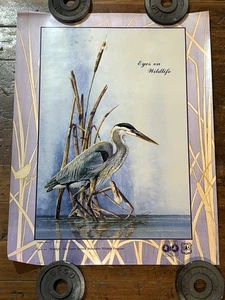 1992 US Forest Service Poster, Erica Craig Heron, Eyes on Wildlife - Bild 1 von 6