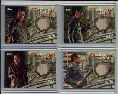 НАБОР из 4 карт WALMART 2017 Walking Dead Evolution реликвия летучей мыши Нигана (BRN1-BRN4) - Изображение 1 из 4