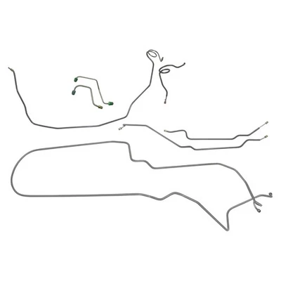 Brake Line Kit Complete Power Disc Tubes 1973-74 雪佛兰 Nova 不锈钢金属原色 7件 — 第 1/4 张图片