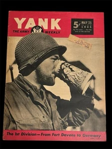 WW2 Original YANK Magazine 1st Infantry Division May 25 1945 WWII Excellent Cond - Picture 1 of 4