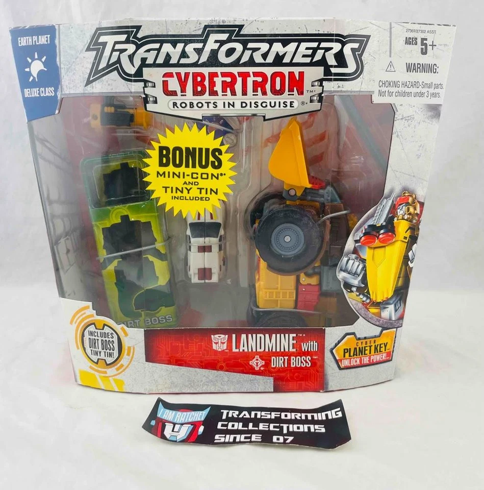 Transformers Cybertron Robots In Disguise Landmine with Dirt Boss MISB - Image 1 of 2