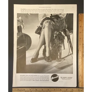 Paraguas impermeable vintage impreso Barrett plástico Spaniel perro años 40 efímero - Imagen 1 de 1