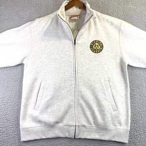 Wyoming Cowboys MV Sport Medium Pro Weave Warm-Up Mock Neck Sweatshirt Full Zip - Picture 1 of 13
