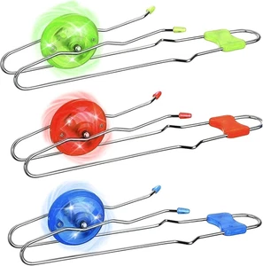 Retro Kids Light up Gyro Wheel Set - Includes 3 10-Inch Track Twisters, Spinning - Picture 1 of 12