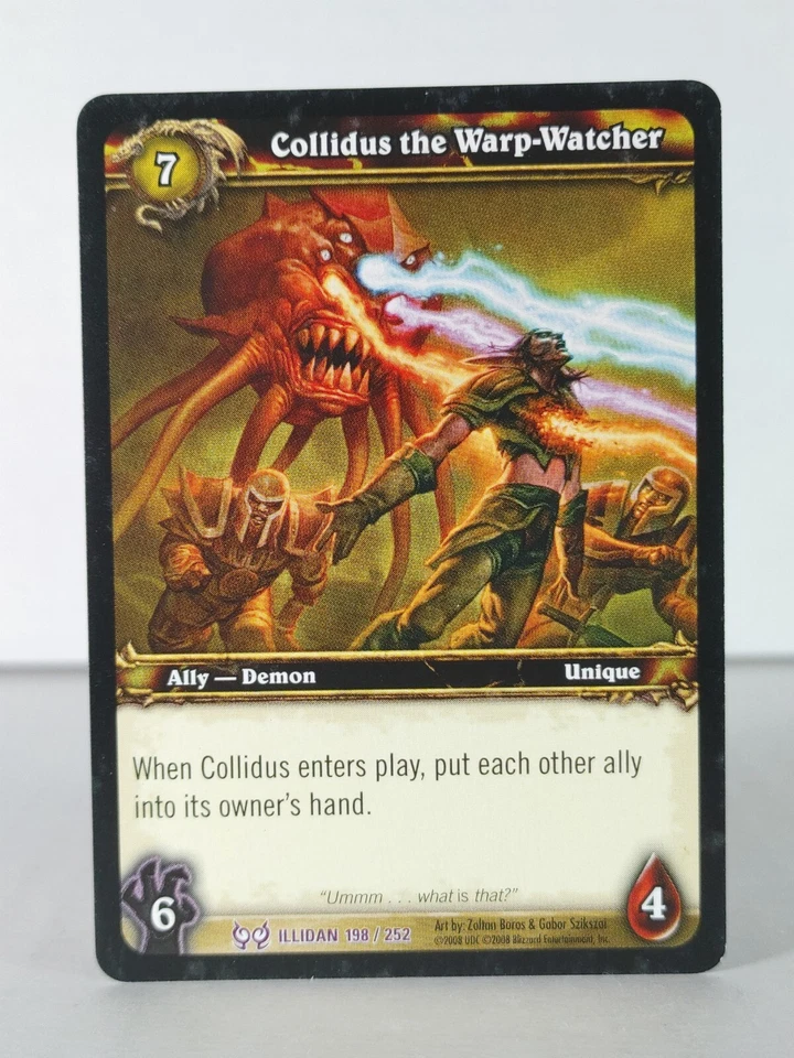 Collidus the Warp-Watcher - The Hunt for Illidan - 198/252 - WoW TCG - Epic - Image 1 of 1