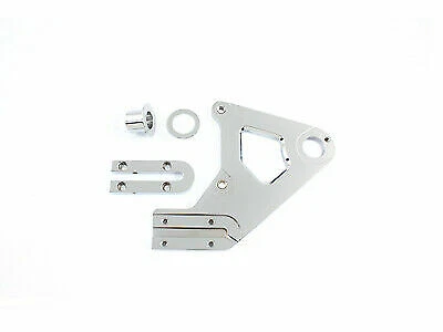 Chrome Left Side Rear Brake Caliper Bracket for Harley Davidson by V-Twin - Image 1 of 1
