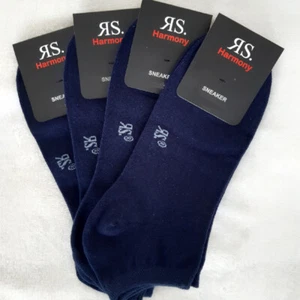 4 Par Calcetines Dama Harmony Botines Con Algodón Azul Marino 35 Hasta 42 - Imagen 1 de 2