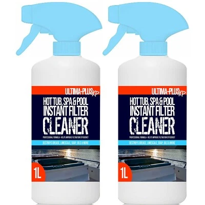 ULTIMA PLUS XP Ultima Hot Tub Instant Filter Cleaner Spa Whirlpool Chemical Cleaning Spray 2L