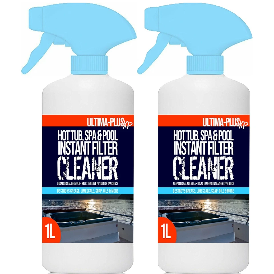 ULTIMA PLUS XP Ultima Hot Tub Instant Filter Cleaner Spa Whirlpool Chemical Cleaning Spray 2L