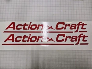 4x30" Action Craft Boats Offshore Marine Decals Vinyl Stickers Pair Set of 2 - Picture 1 of 2