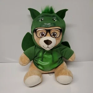 Build A Bear Workshop Disney Petes Dragon Green Hoodie Clothes & BEAR W/Glasses - Picture 1 of 10