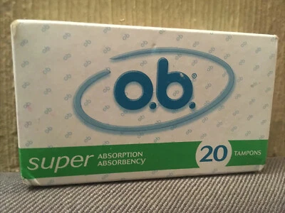 Original O.B. No Applicator Tampons, Super, 20 count Foto 1 de 2