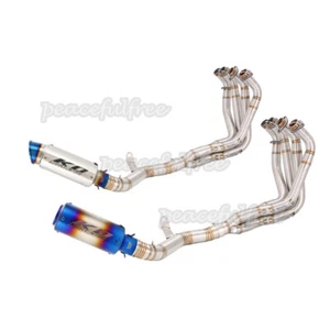 Tubo de enlace delantero silenciador Exhuast tubo de cabezal deslizable para Kawasaki Z900 2017-2023 - Imagen 1 de 12