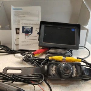 Backup Camera Wireless Car Rear View HD Parking System Night Vision + 5" Monitor - Picture 1 of 9