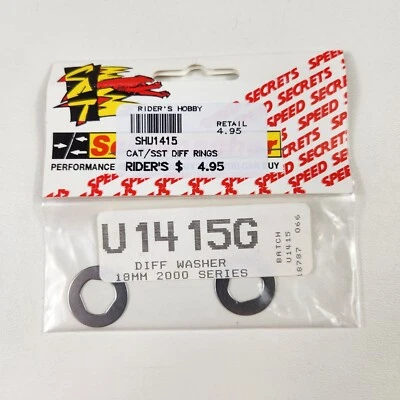 Anillos de arandela diferencial Schumacher U1415G serie 2000 de 18 mm para gato SST nuevos de colección Foto 1 de 2