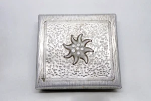 Vintage Box Edelweiss Metal Case German Trinket Cigarettes - Picture 1 of 11