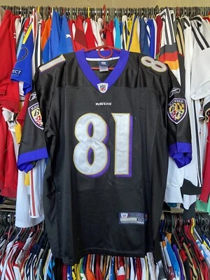 BALTIMORE RAVENS NFL 足球衬衫球衣 REEBOK 尺寸 50 男式 #81 ANQUAN BOLDIN — 第 1/4 张图片