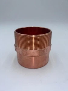 MALE ADAPTER ( C x M ) 1" X 3/4" NOMINAL SIZE FITTING 100% COPPER - Picture 1 of 4