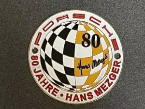 Porsche Hans Mezger 80Th Anniversary Vintage Grill Badge Car - Picture 1 of 5