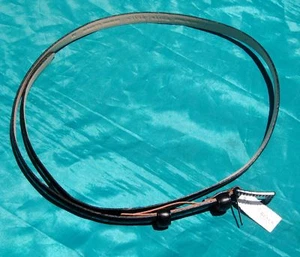 WHITE HOUSE BLACK MARKET BELT BLACK SIZE M 1/2" WIDE NEW FREE SHIPPING - Picture 1 of 8