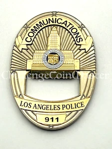 F91 LAPD Police Department Communications Dispatch Bottle Opener Challenge Coin - Picture 1 of 2