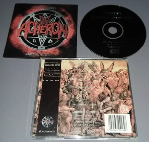 CD ACHERON Lex Talionis/Satanic Victory 1994 Blackend label BLACK006CD NEAR MINT - Picture 1 of 1