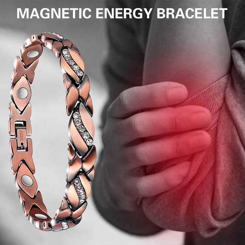 Bracciale Magnetico Foglie con 3500 Magneti Gauss Rame Puro per San Valentino
