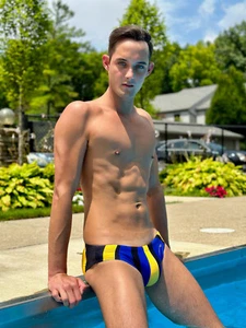 Men's Surgeonfish Print Swim Brief - Surgeon Fish - Swimsuit - Picture 1 of 7