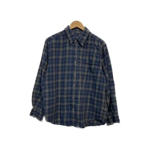 Basic Editions Shirt - Plaid Flannel Medium Long Sleeve Button Down - Mens M - Picture 1 of 8