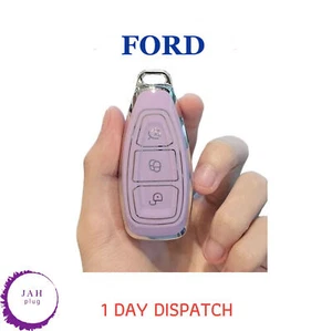 CAR REMOTE KEY FOB COVER CASE FOR FORD FOCUS 3 4 MONDEO MK3 MK4 FIESTA ECOSPORT - Picture 1 of 7
