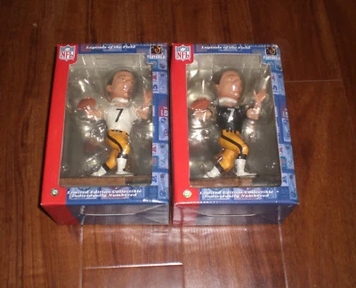 2 Bobbleheads Steelers Ben Roethlisberger 2004 base de boletos - FC - BLANCO Y NEGRO Foto 1 de 2