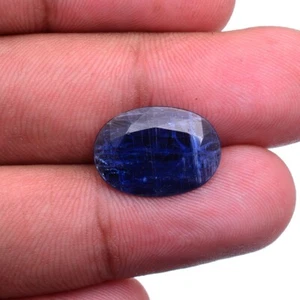 5.10 Cts Natural Kyanite Untreated 16mm 12mm Oval Cut Sparkling Loose Gemstone - Picture 1 of 6
