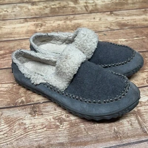 Sorel Womens Size 6 EUR 37 Gray Suede House Slippers Shoes Slip On - Picture 1 of 11