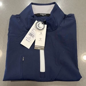 Kenneth Cole Men's Golf 1/4 Zip Vest Lightweight Stretch DWR Navy XL - Picture 1 of 13