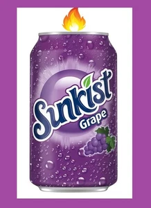 NEW 12oz Grape Sunkist SODA Can Candle Soda Candles Handcrafted in TN GREAT GIFT - Picture 1 of 3