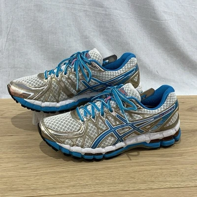 ASICS GEL-Kayano 20th Anniversary Edition White/Blue Running Shoes Women’s Sz 9 - Image 1 of 4