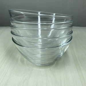 Plato de postre de vidrio transparente clásico de 5” Arcoroc France Bowl - Imagen 1 de 5