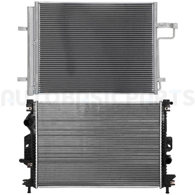 For 2013-2016 2017 2018 Ford C-Max Aluminum Radiator & AC Condenser Cooling Kit Foto 1 de 4