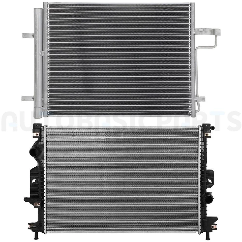 For 2013-2016 2017 2018 Ford C-Max Aluminum Radiator & AC Condenser Cooling Kit - Изображение 1 из 4