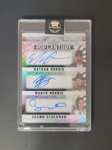 2025 Leaf Metal Pop Century BOYZ II MEN Morris, Morris, Stockman Triple Auto 1/1 - Picture 1 of 2